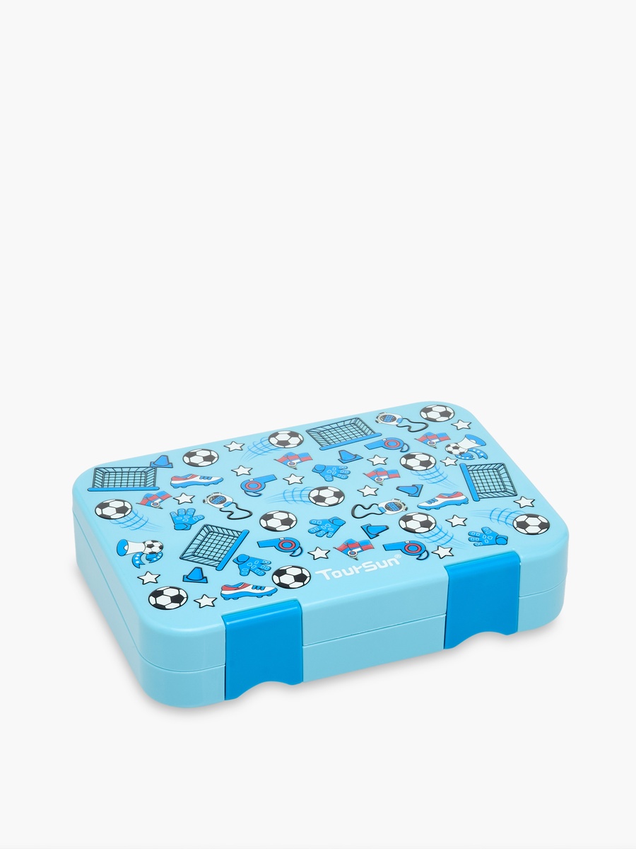 Football Print 3-Compartment Lunch Box