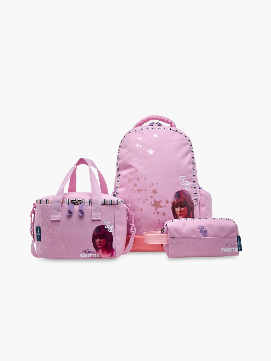 Celebrity Icons Taylor Swift Print Lunch Bag with Adjustable Strap and Zip Closure