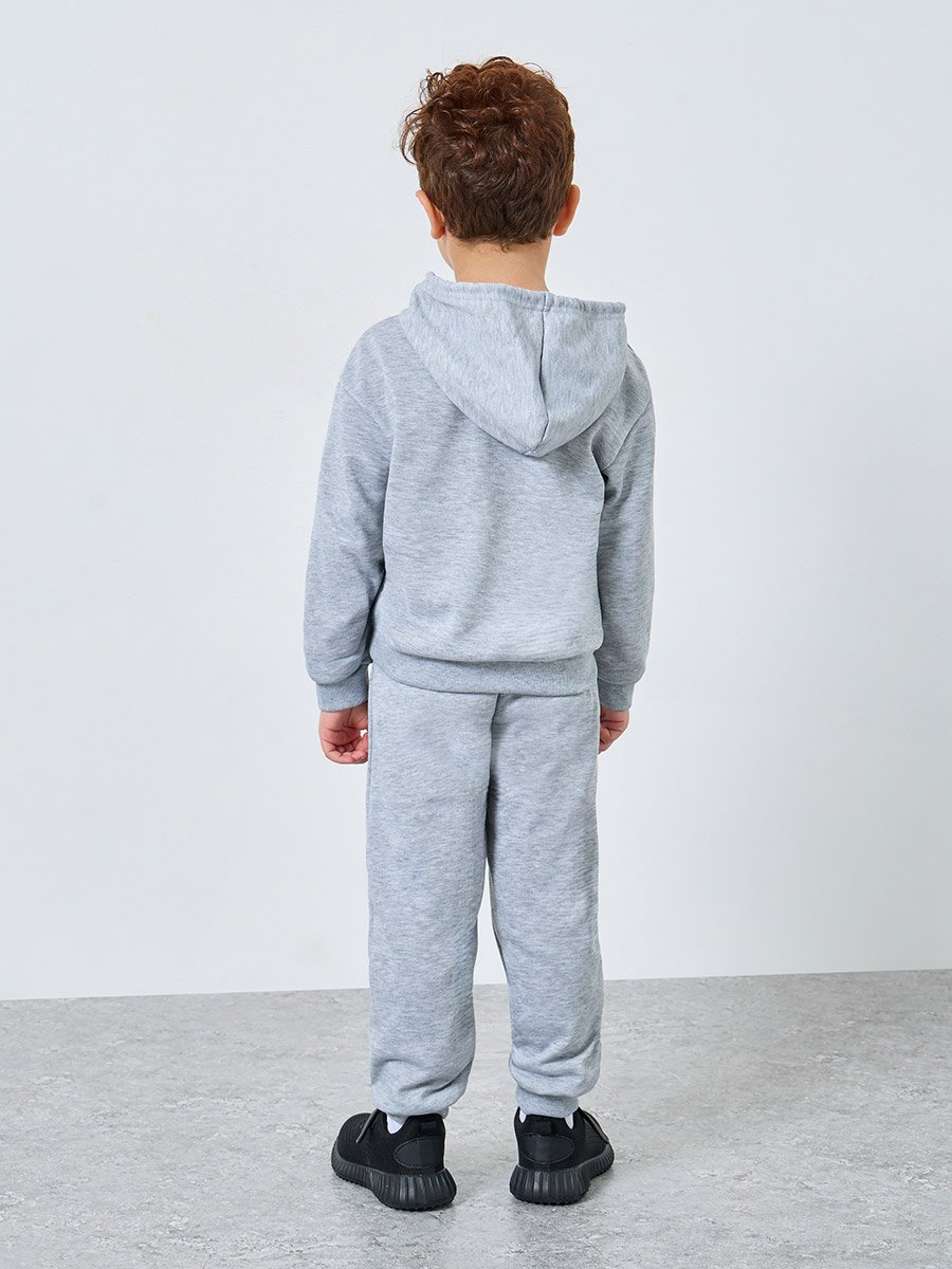 Boys Grey Graffiti Print Hoodie and Joggers Set