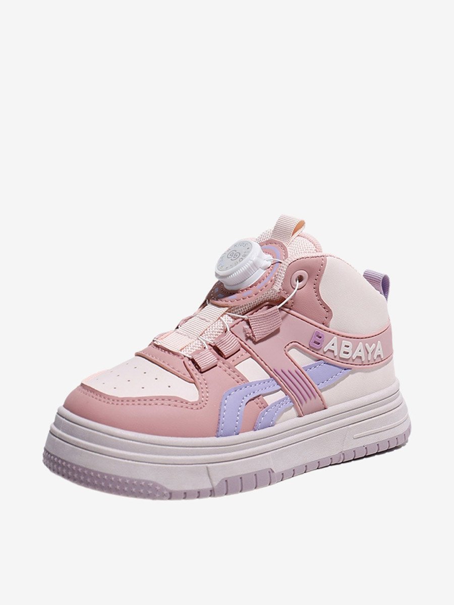 Girls Color Block Mid-Top Sneakers