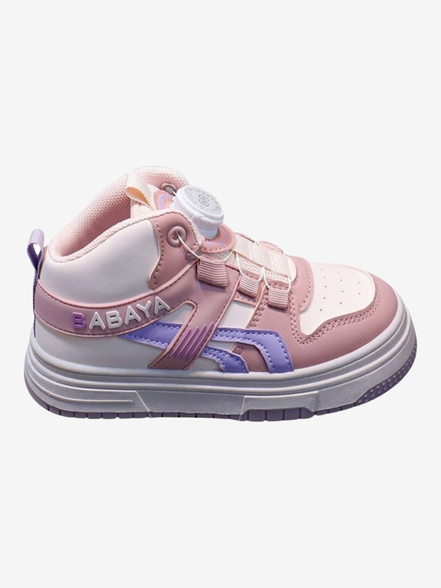 Girls Color Block Mid-Top Sneakers