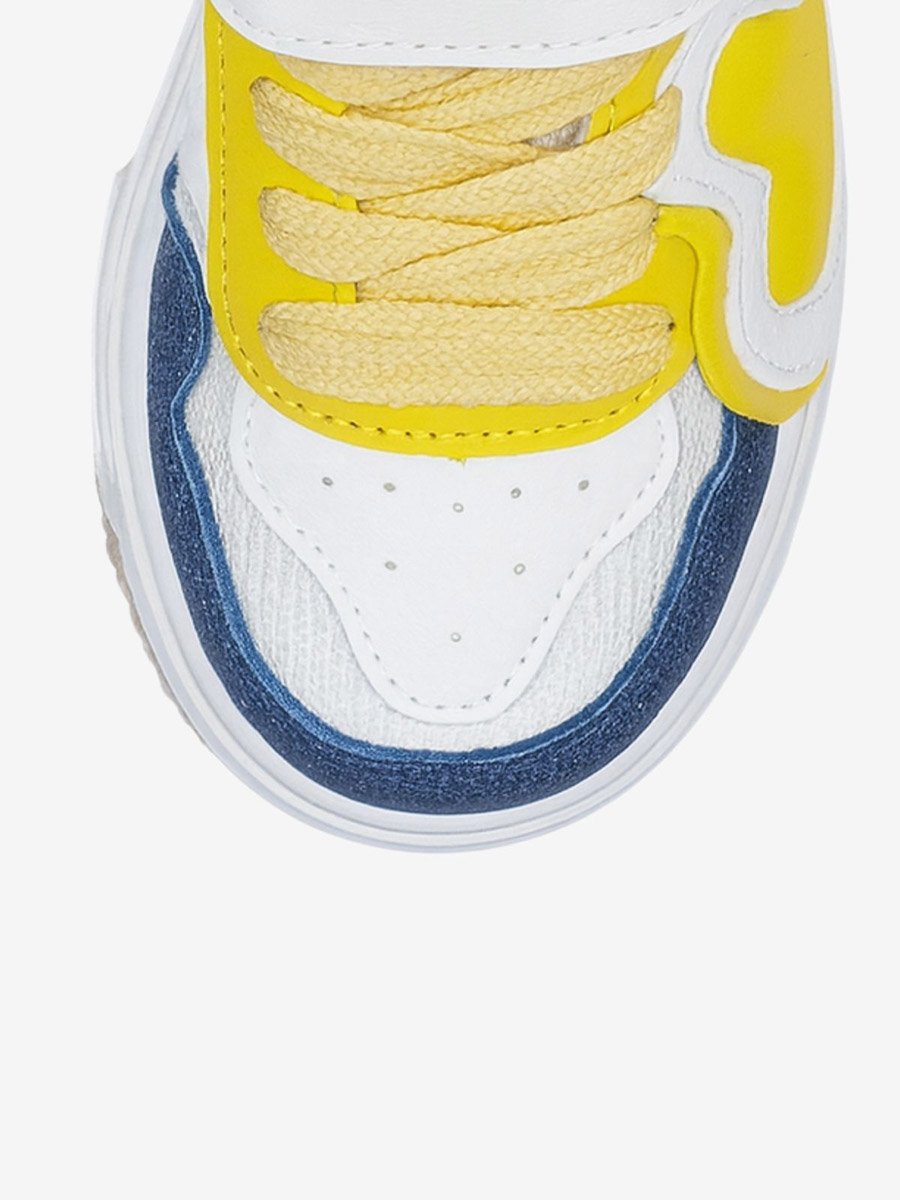 Heart Applique Color Block Sneakers
