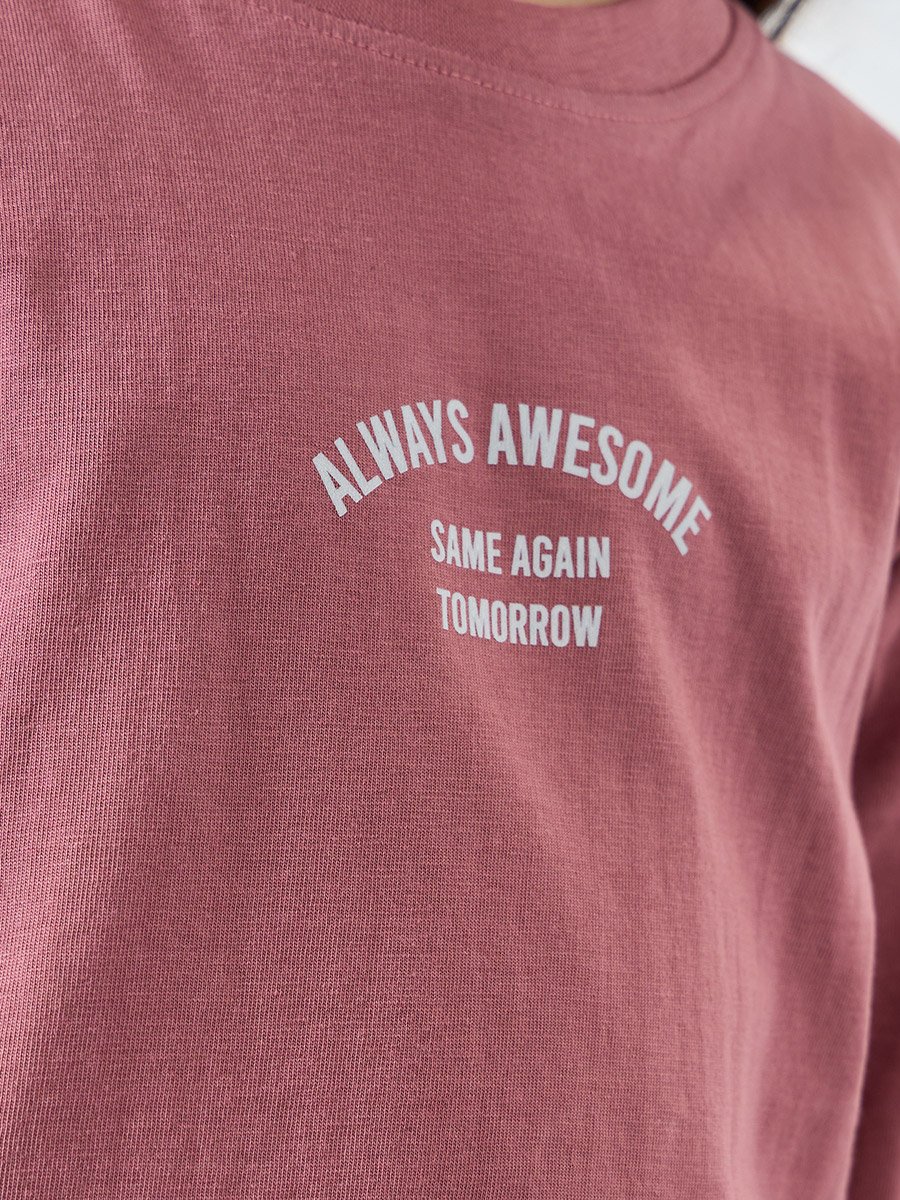 Girls Purple Long Sleeve Slogan T-Shirt