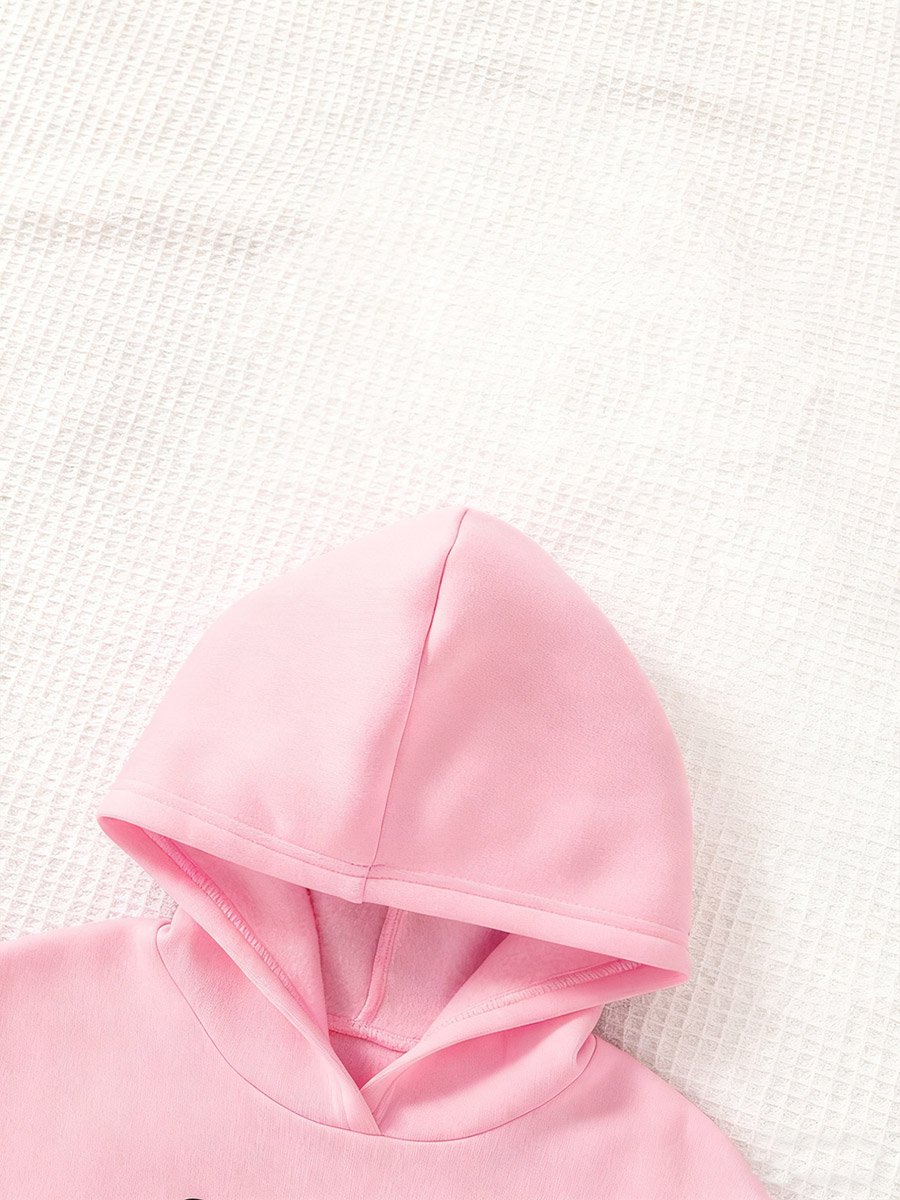 Graphic Printed Pocket Detail Hoodie