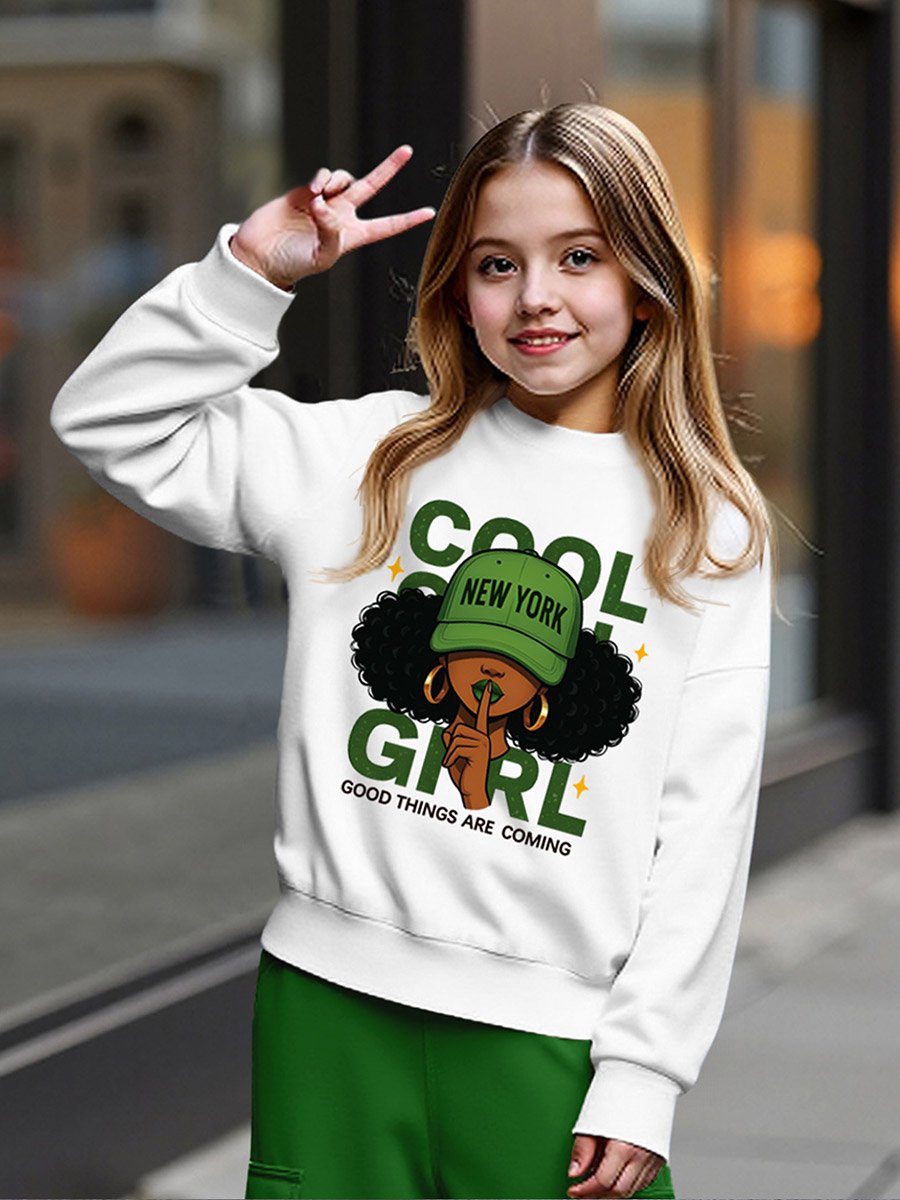 Teens Cool Graphic Sweatshirt and Joggers Set