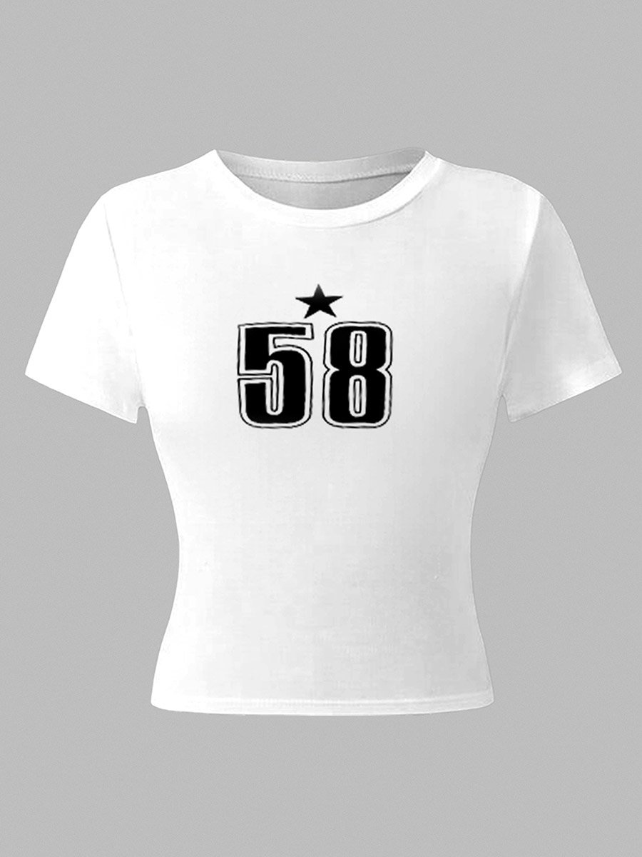 Teens Number Print T-Shirt and Pants Set