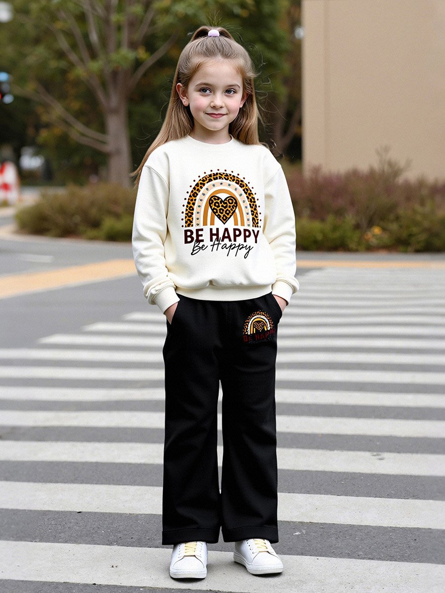 Teens Graphic Sweatshirt and Pants Set