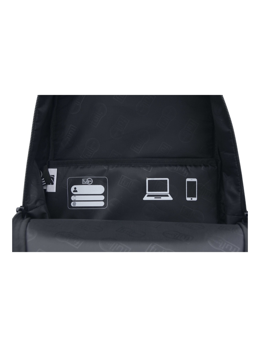 Panelled Backpack with Adjustable Straps and Zip Closure - 6x12x21 cm