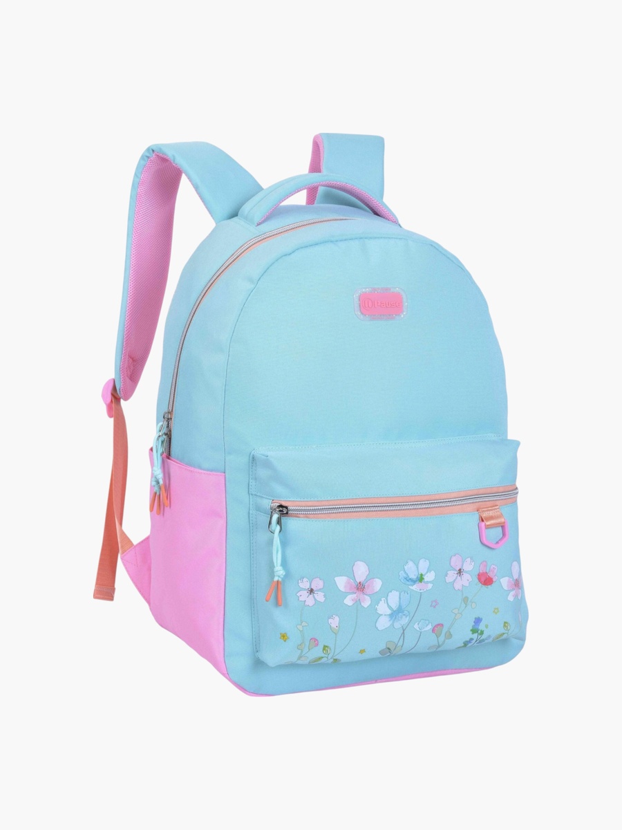 Floral Print Backpack with Adjustable Shoulder Straps - 12x21 cm