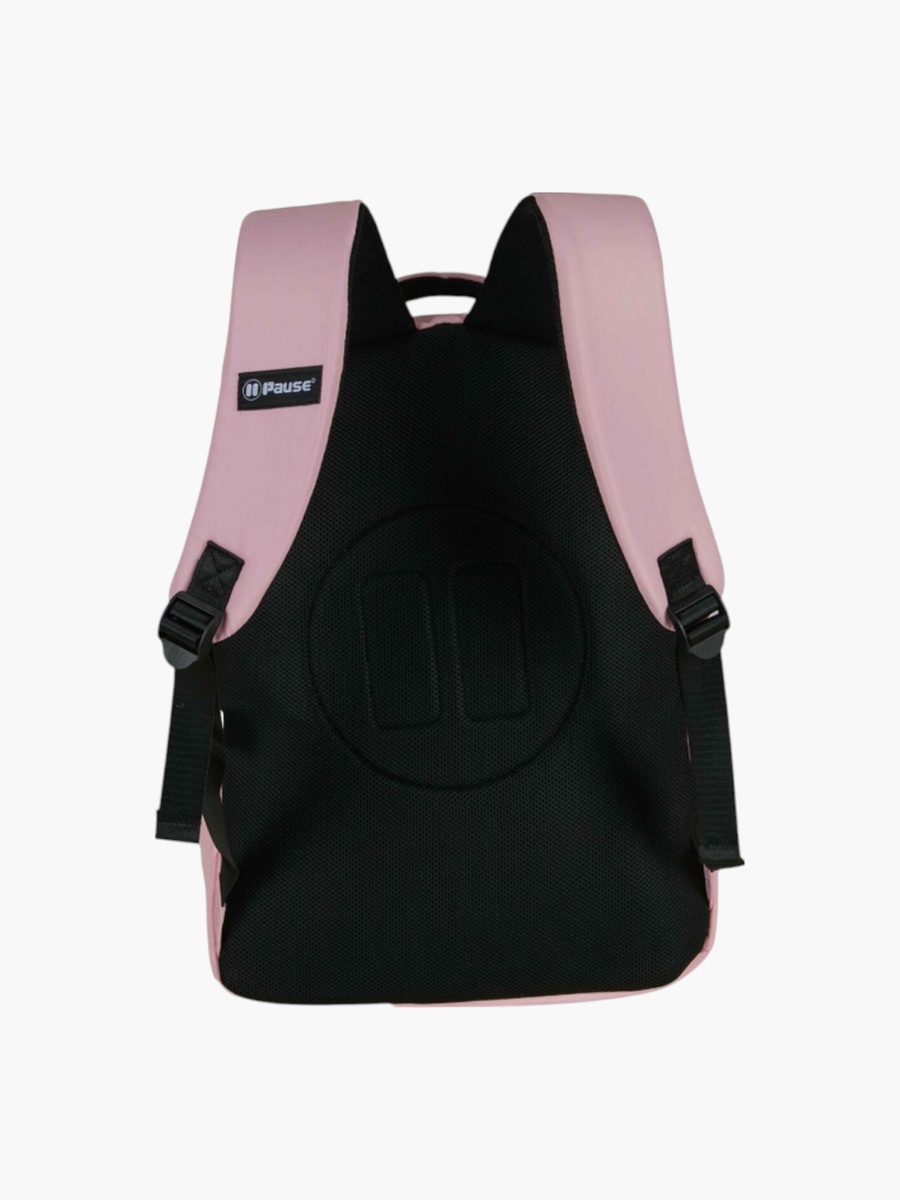 Solid Backpack with Adjustable Straps and Zip Closure - 6x12x21 cm