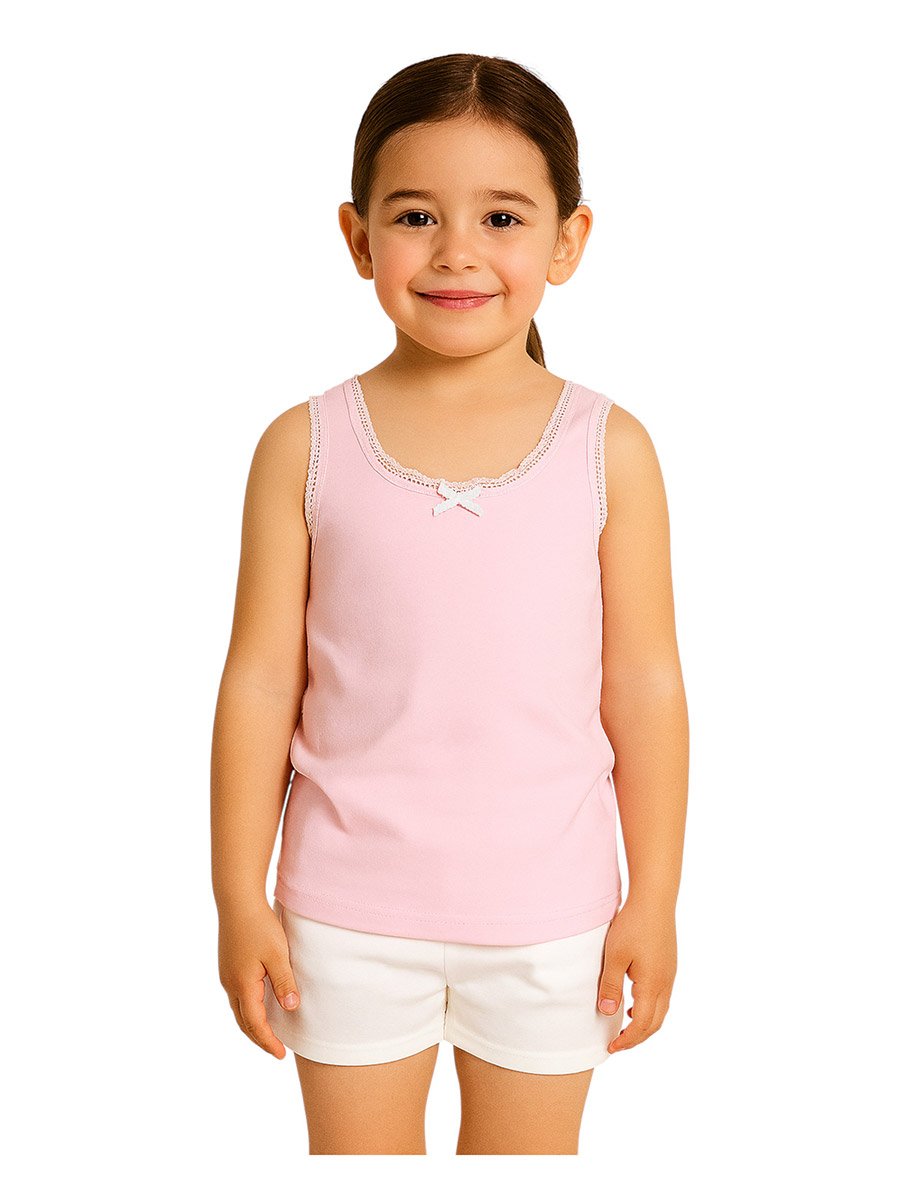 Pack of 3 - Girls Cotton Vests