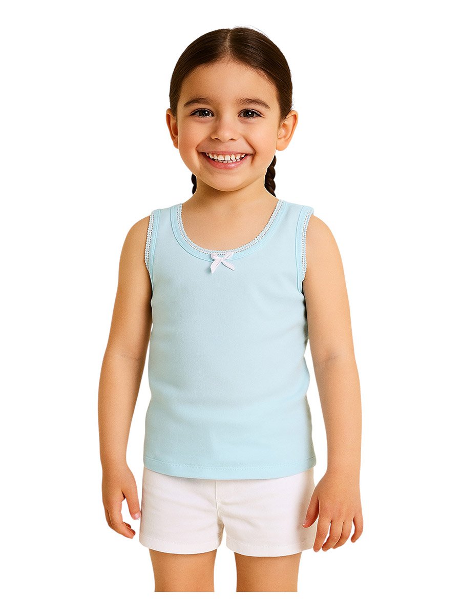Pack of 3 - Girls Cotton Vests