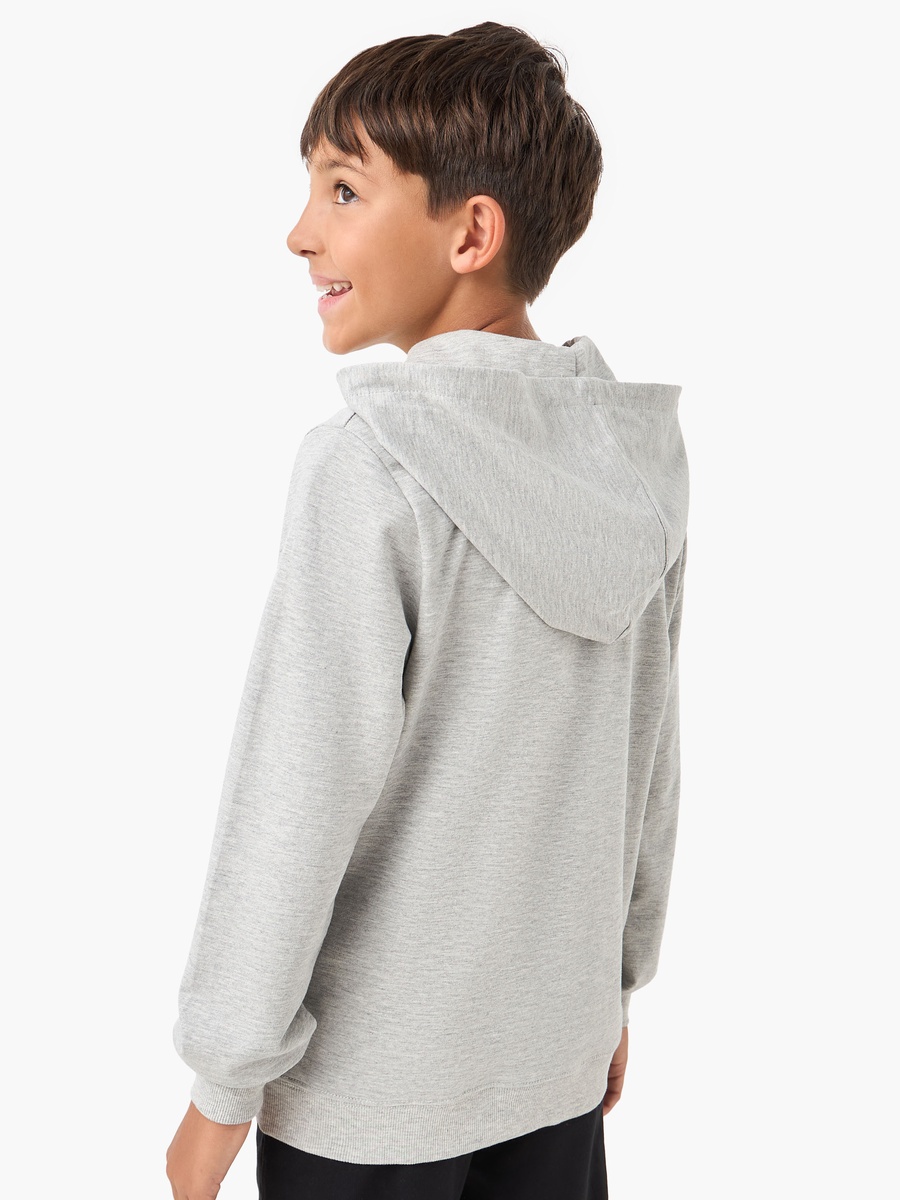 Textured Long Sleeves Jacket with Hood