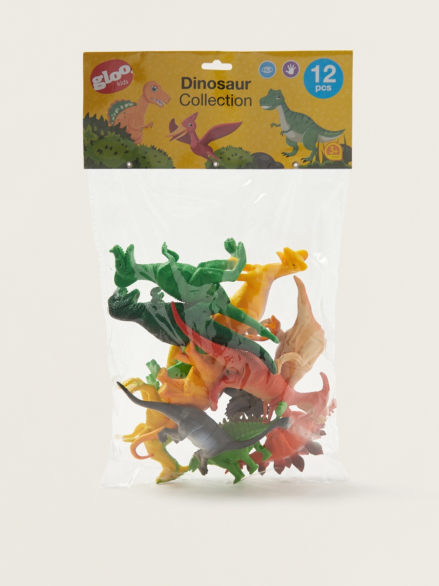 Gloo 12-Piece Dinosaur Figurine Set