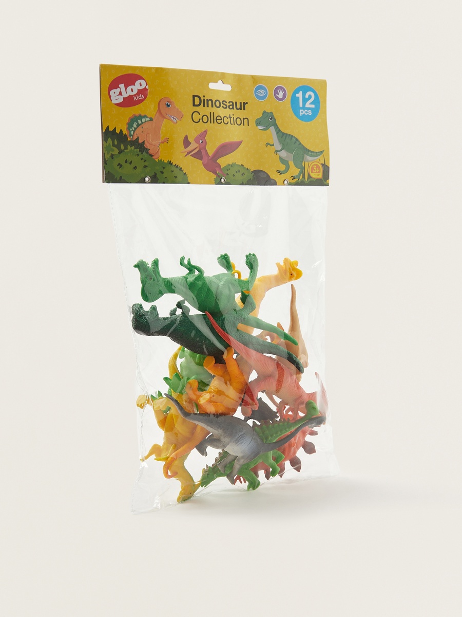 Gloo 12-Piece Dinosaur Figurine Set