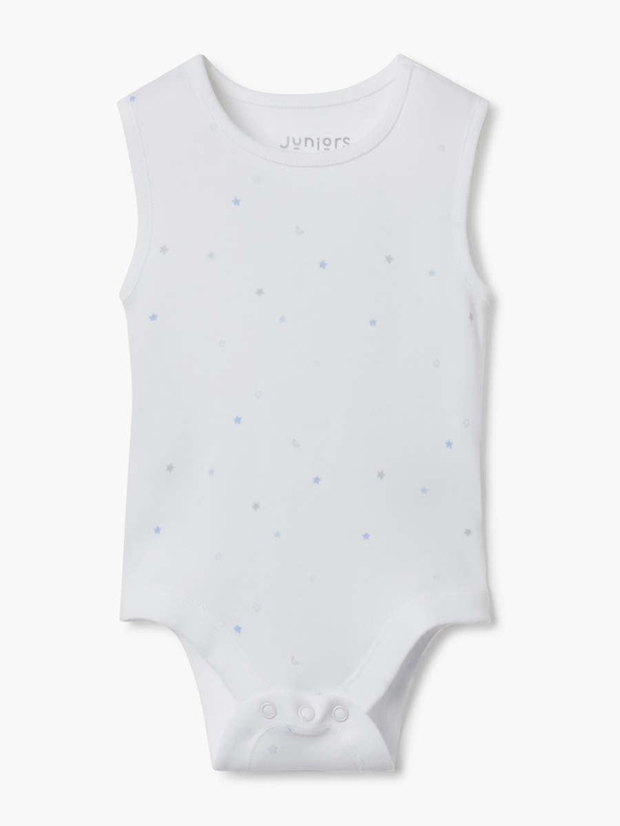 Assorted Sleeveless Bodysuit with Button Closure - Set of 3