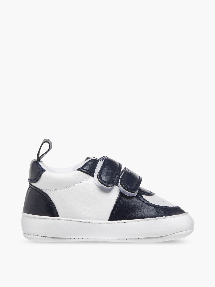 Panelled Booties with Hook and Loop Closure