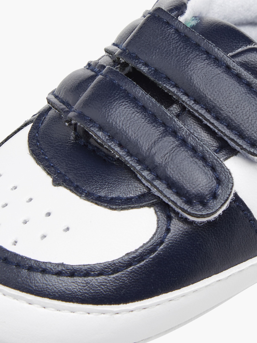 Panelled Booties with Hook and Loop Closure