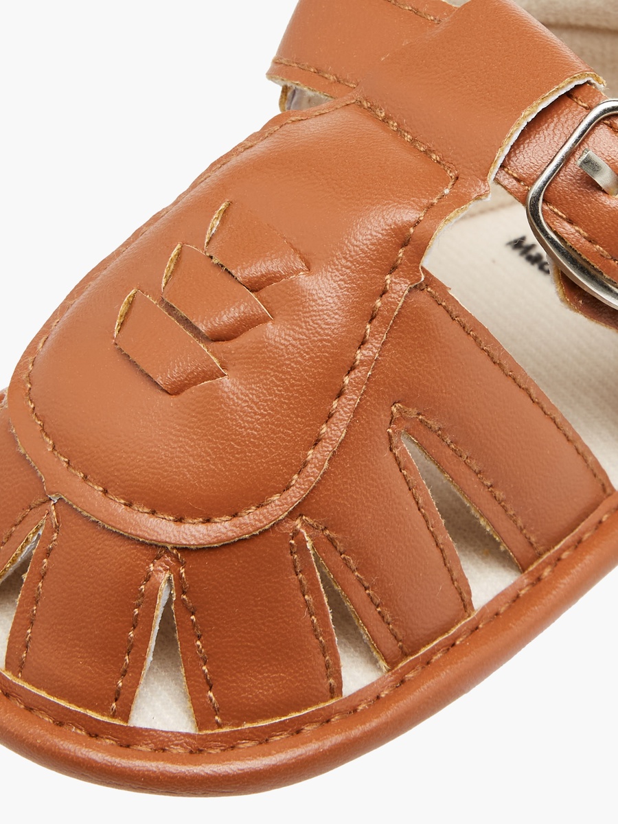 Textured Booties with Buckle Closure