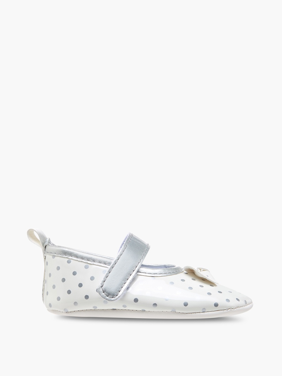 Polka Dot Booties with Bow Detail