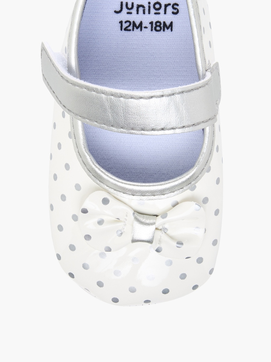 Polka Dot Booties with Bow Detail