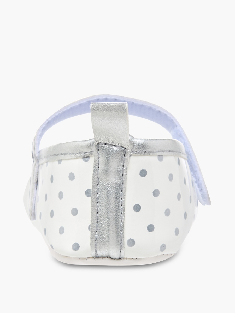 Polka Dot Booties with Bow Detail