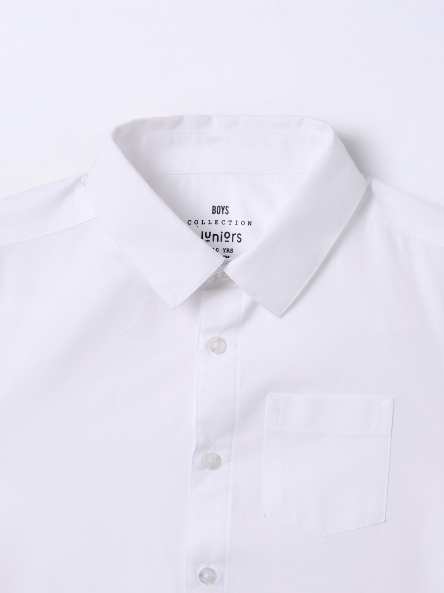 Set of 2- Solid Shirt with Chest Pocket and Short Sleeves