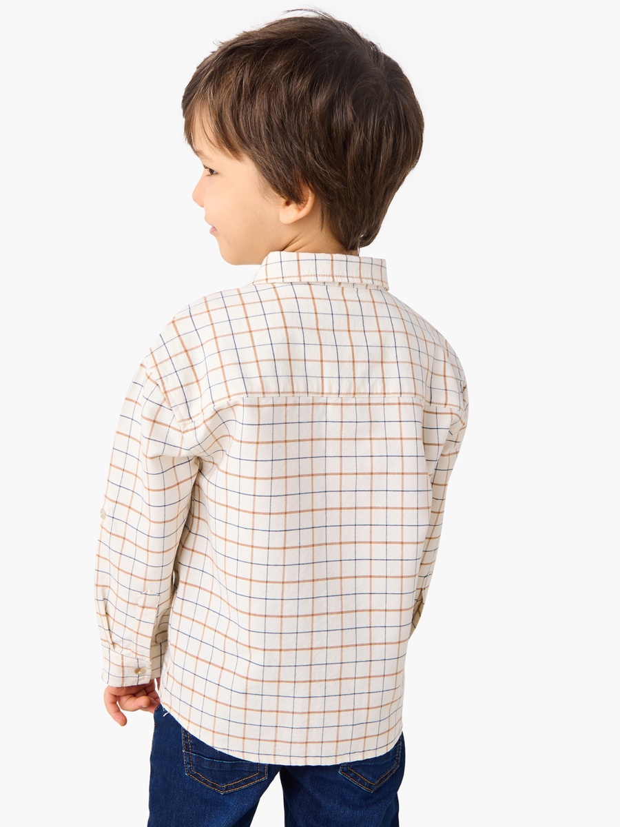 Checked Shirt with Pocket and Long Sleeves