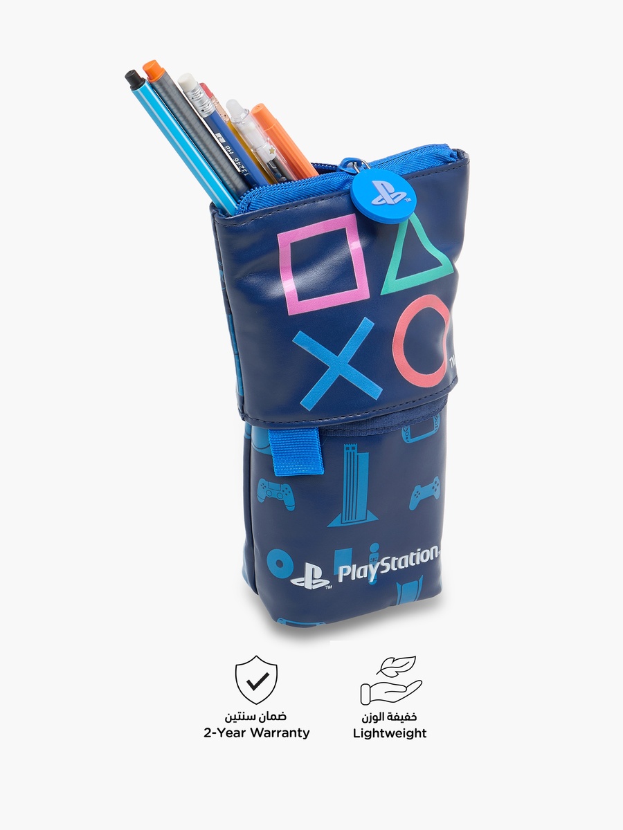 Sony Pictures Playstation Print Pop-Up Pencil Case with Zip Closure