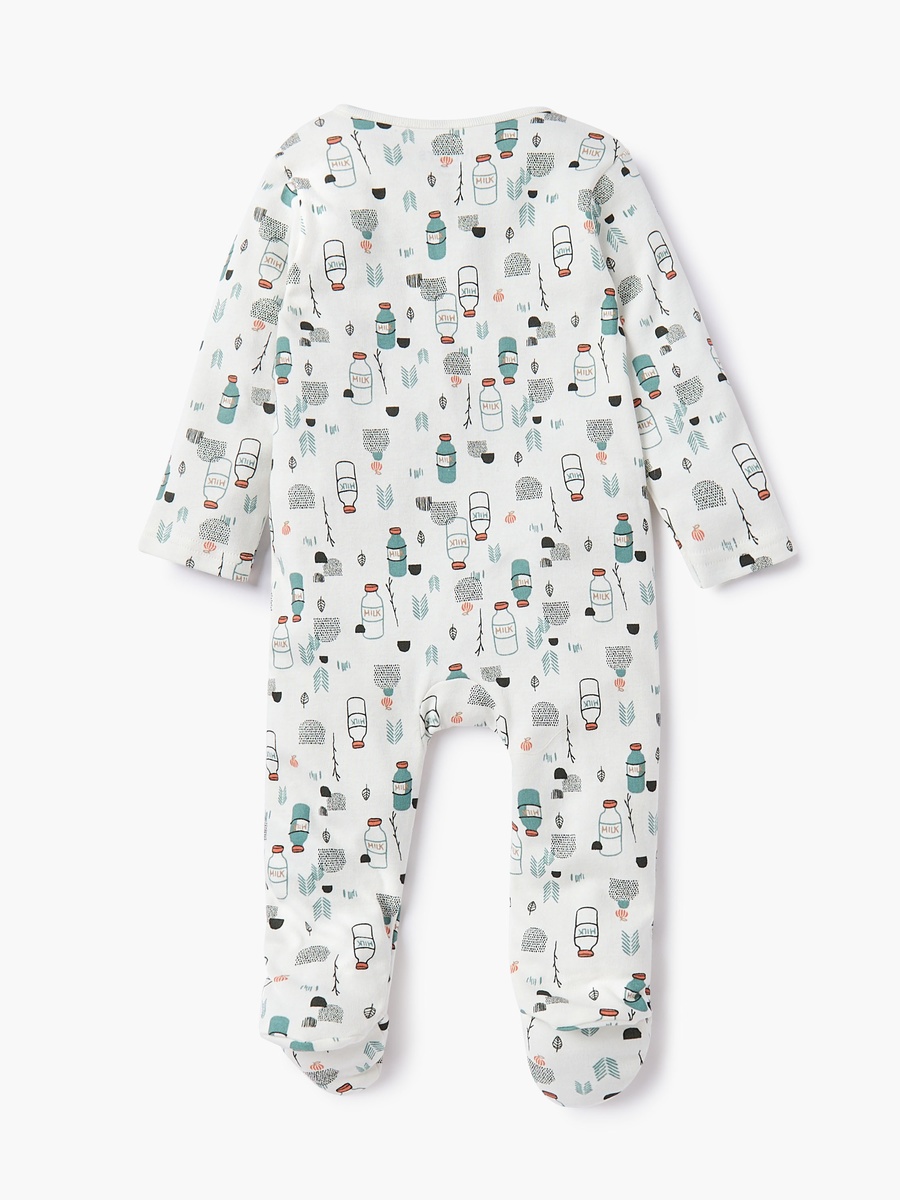 Printed Sleepsuit with Zip Closure