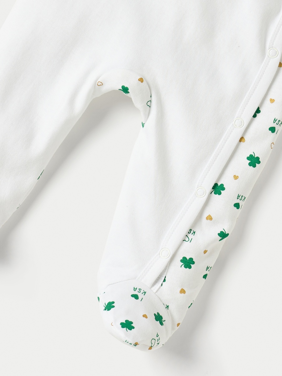 KSA National Day Print Closed Feet Sleepsuit with Long Sleeves