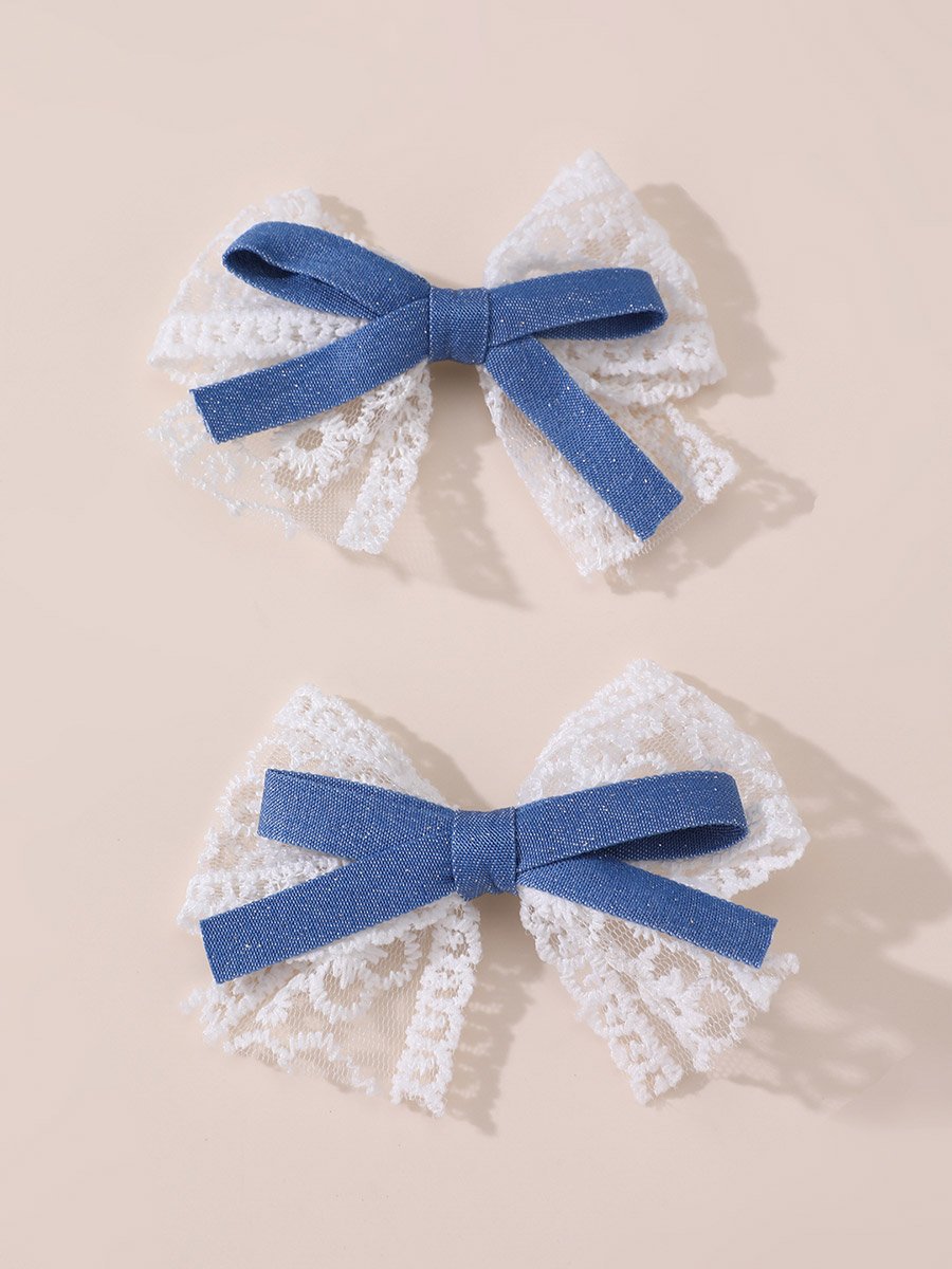 Set of 2 - Lace Bow Hair Clip