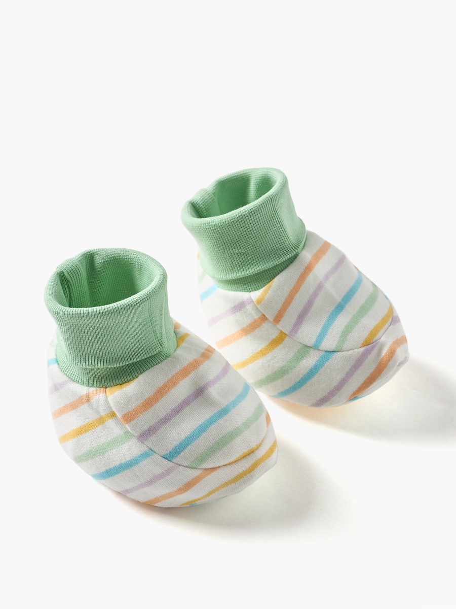 Striped Booties