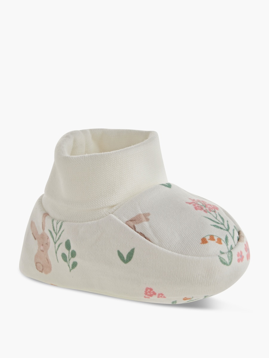 Printed Slip-On Booties - Set of 2