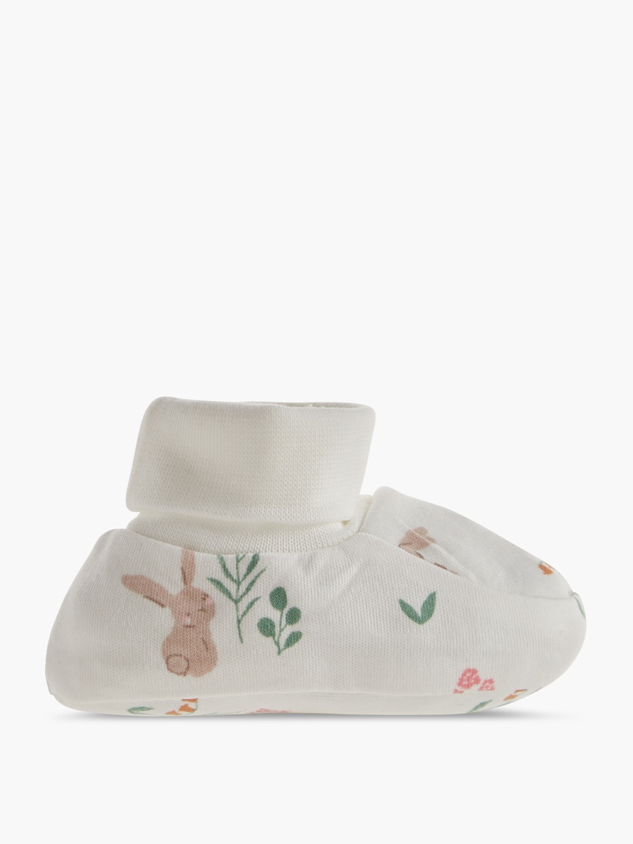 Printed Slip-On Booties - Set of 2
