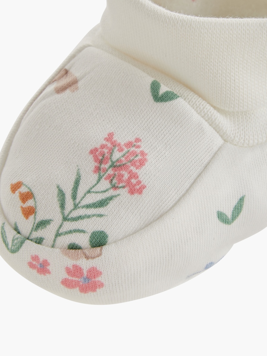 Printed Slip-On Booties - Set of 2
