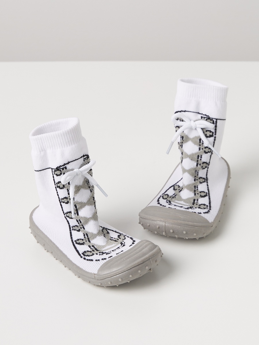 Textured Slip-On Booties