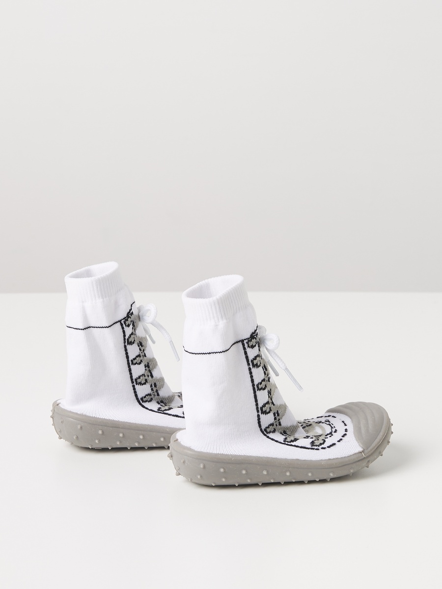 Textured Slip-On Booties