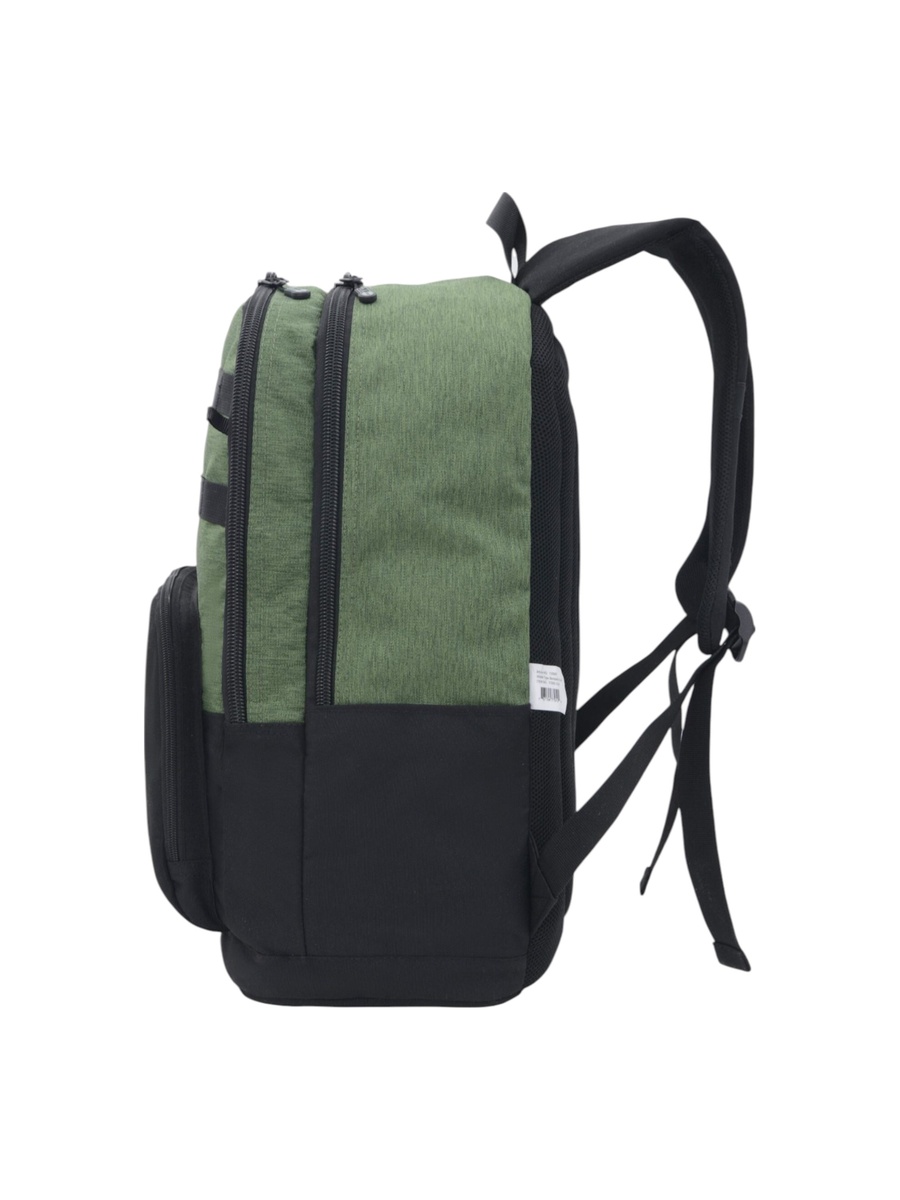 Solid Backpack with Adjustable Straps and Zip Closure - 6x12x21 cm