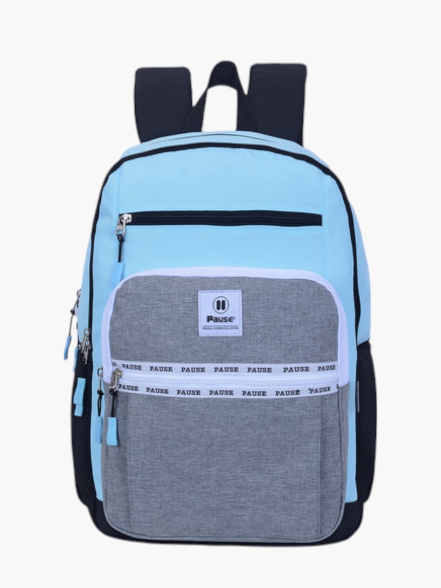 Colourblock School Backpack with Adjustable Shoulder Straps - 12x21 cm