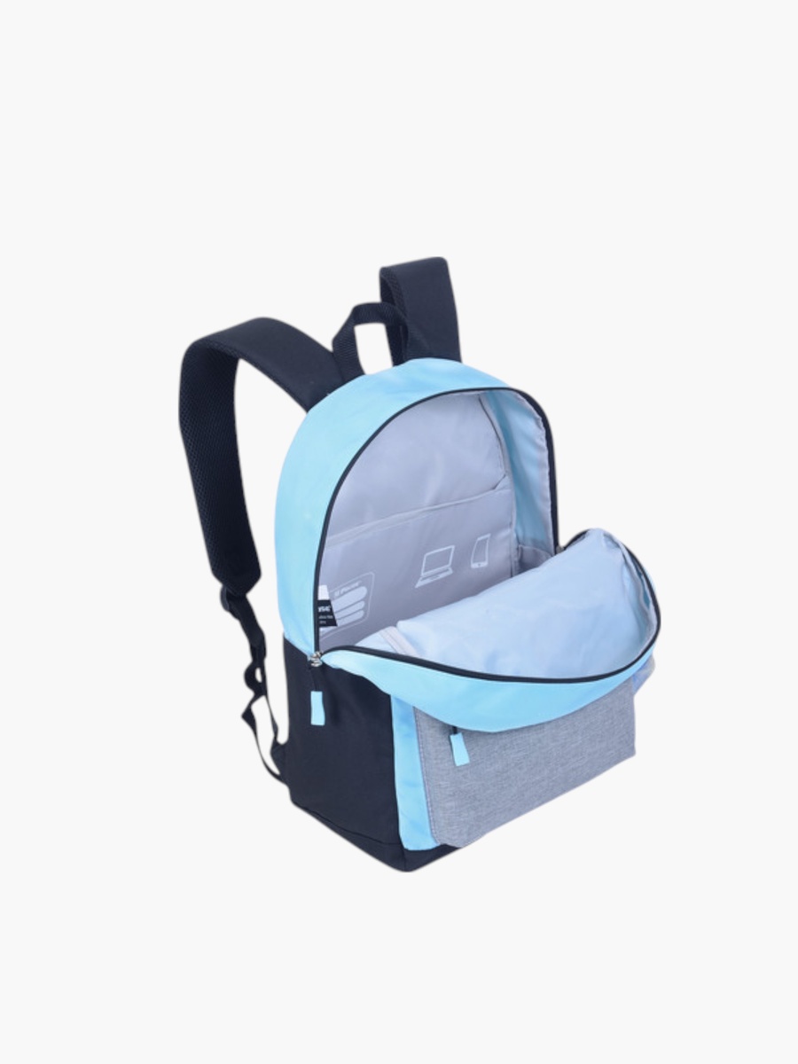 Colourblock School Backpack with Adjustable Shoulder Straps - 12x21 cm