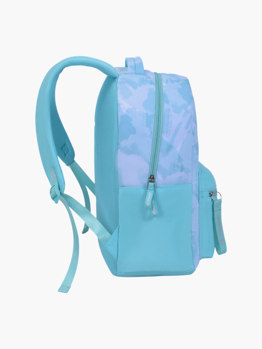 Printed Backpack with Adjustable Straps and Zip Closure - 6x12x21 cm