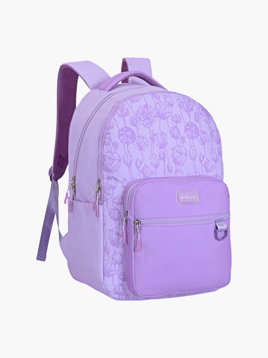 Printed School Backpack with Adjustable Shoulder Straps - 12x21 cm