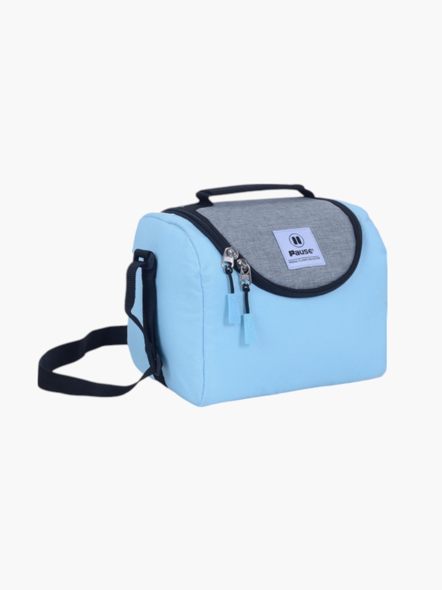 Colourblock Insulated Lunch Bag with Zip Closure