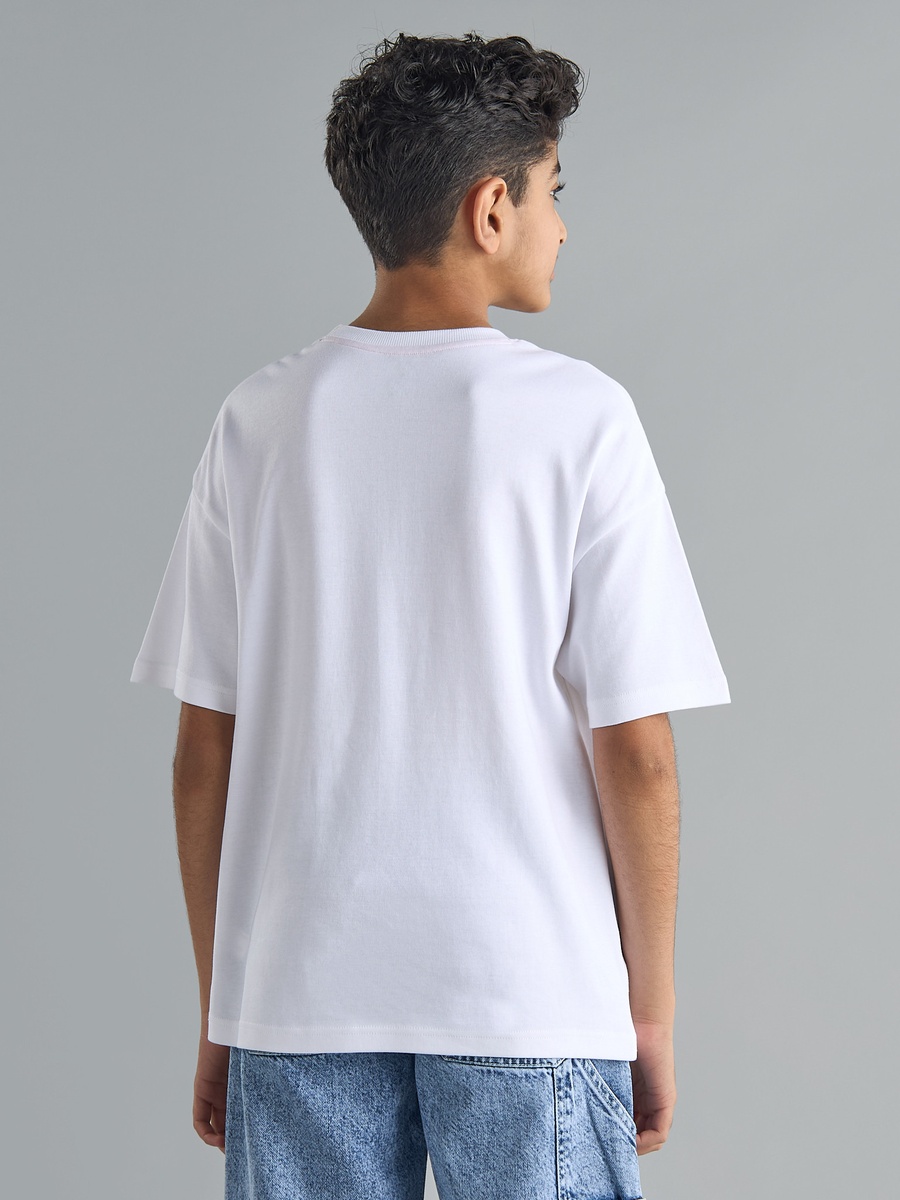 Spider-Man Print Cotton T-Shirt