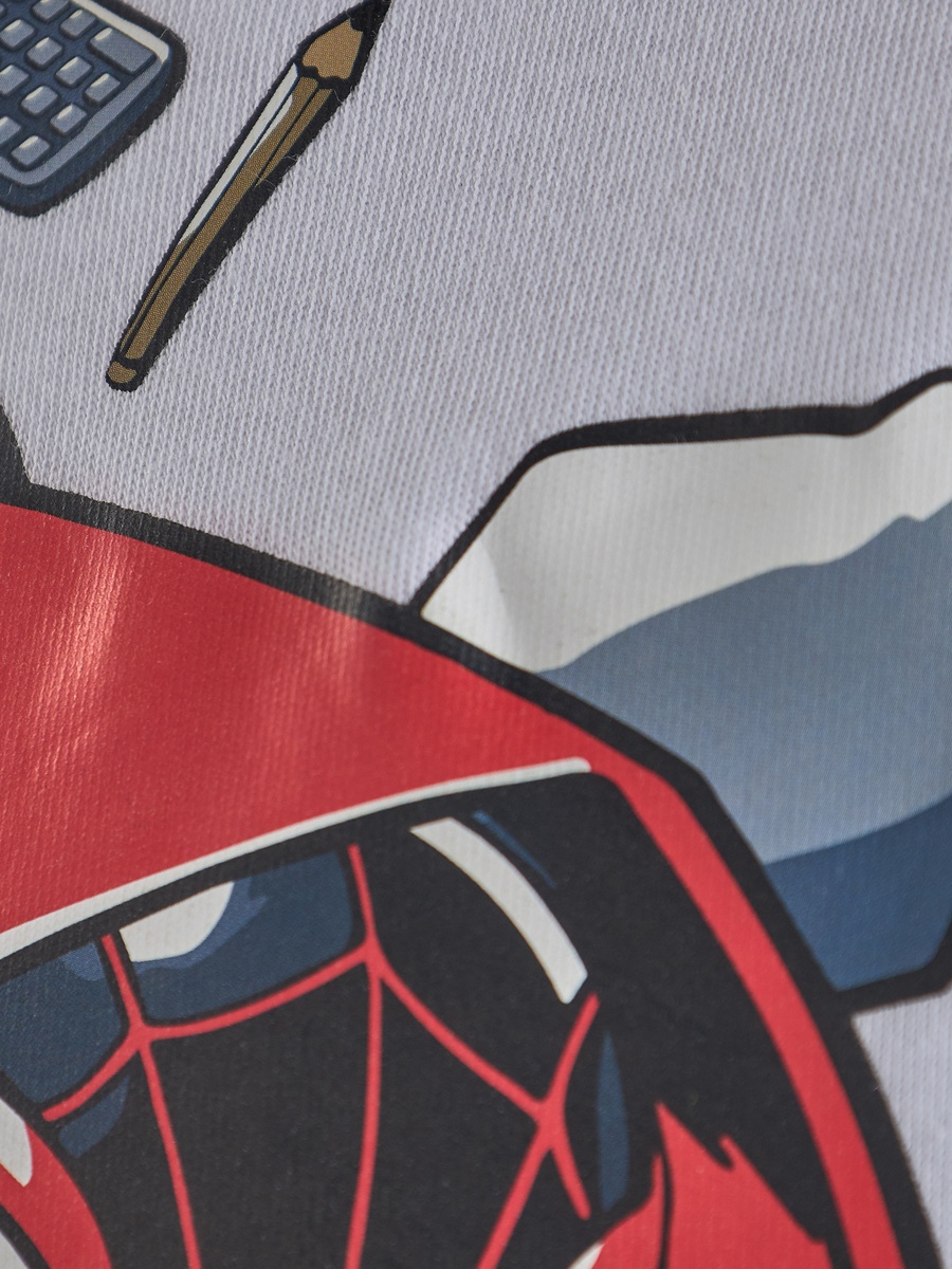 Spider-Man Print Cotton T-Shirt