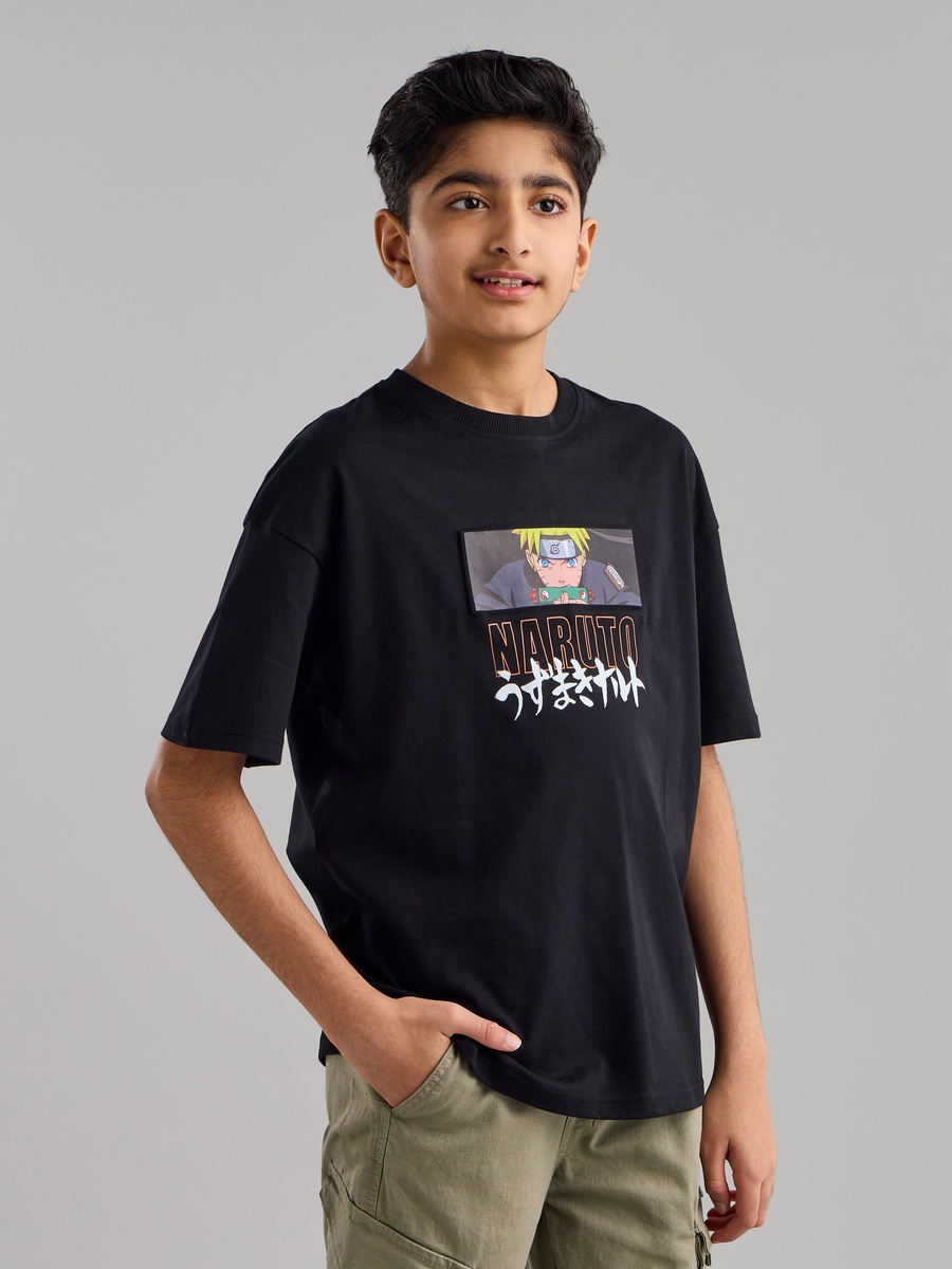 Naruto Print Cotton T-Shirt