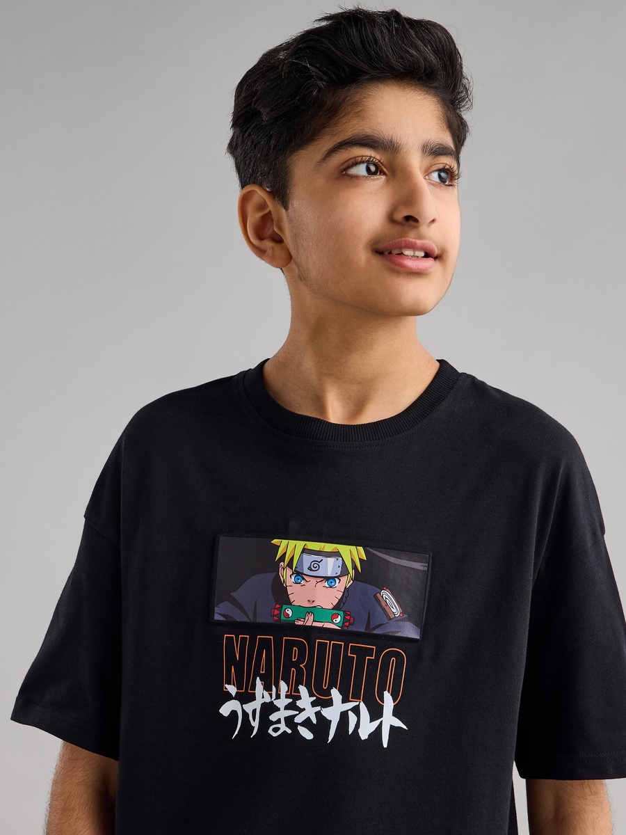 Naruto Print Cotton T-Shirt