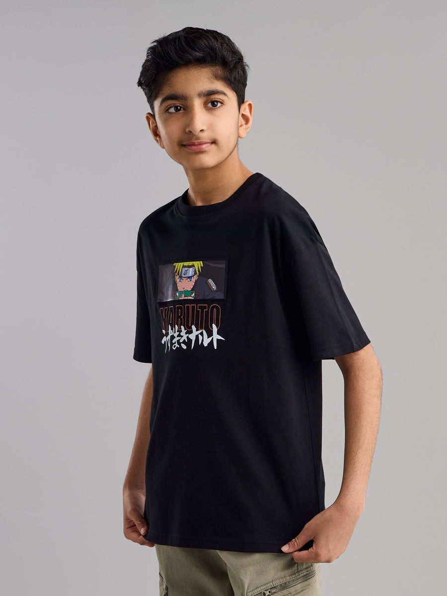 Naruto Print Cotton T-Shirt