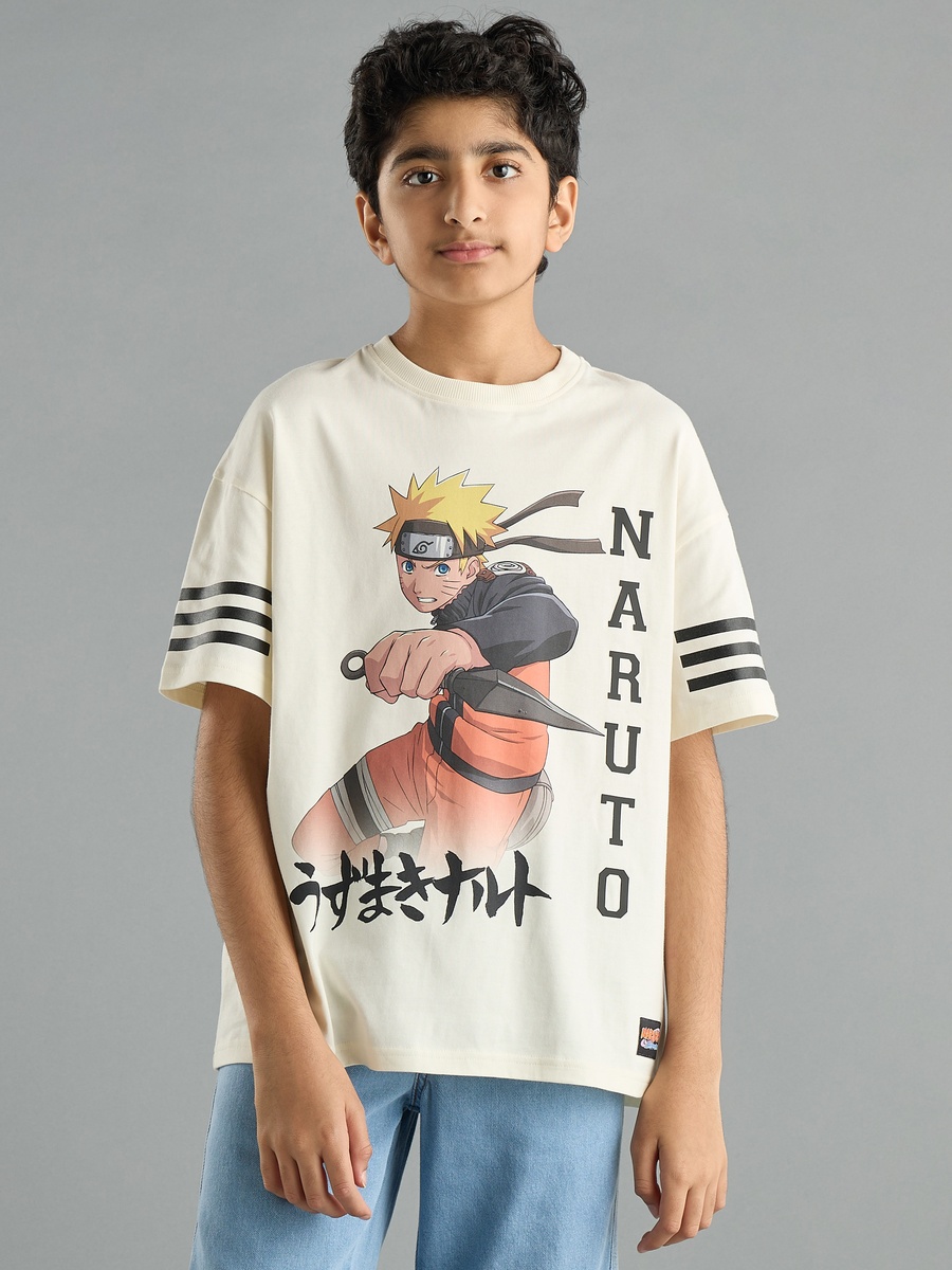 Naruto Print Cotton T-Shirt